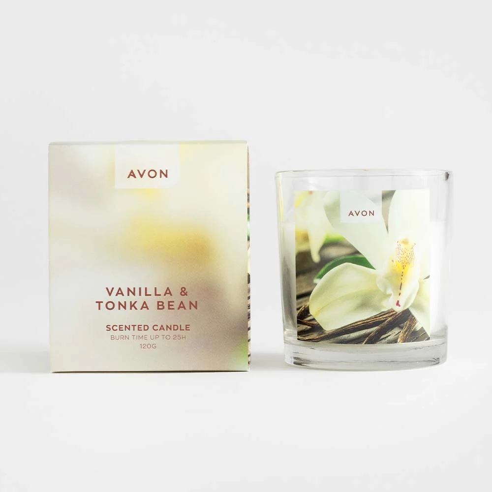 Avon Vanilla and Tonka Bean Small Candle